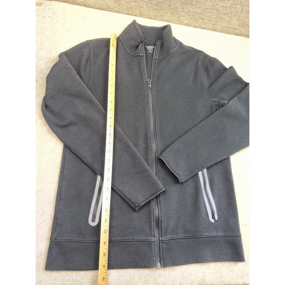 Old Navy Active Dynamic Fleece Men’s Medium Tall Full Zip Track Jacket Black - Picture 5 of 6